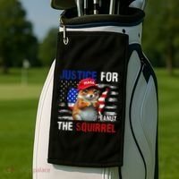 Justice For Peanut The Squirrel Peanut Squirrel Golf Towel thumb 2