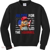 Justice For Peanut The Squirrel Peanut Squirrel Kids Sweatshirt thumb 0