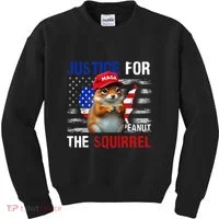 Justice For Peanut The Squirrel Peanut Squirrel Kids Sweatshirt thumb 0