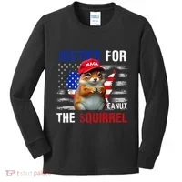 Justice For Peanut The Squirrel Peanut Squirrel Kids Long Sleeve Shirt thumb 0