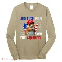 Justice For Peanut The Squirrel Peanut Squirrel Long Sleeve Shirt thumb 0