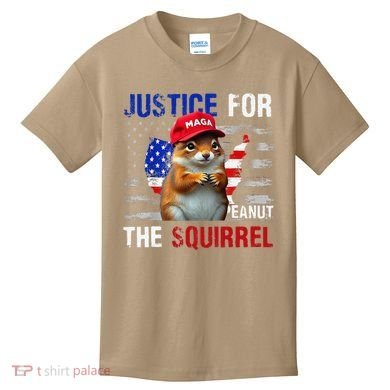 Justice For Peanut The Squirrel Peanut Squirrel Kids T-Shirt