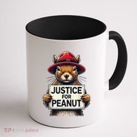 Justice For Peanut The Squirrel Wanted Coffee Mug thumb 1
