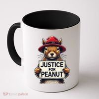 Justice For Peanut The Squirrel Wanted Coffee Mug thumb 0