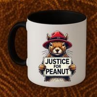 Justice For Peanut The Squirrel Wanted Coffee Mug thumb 2