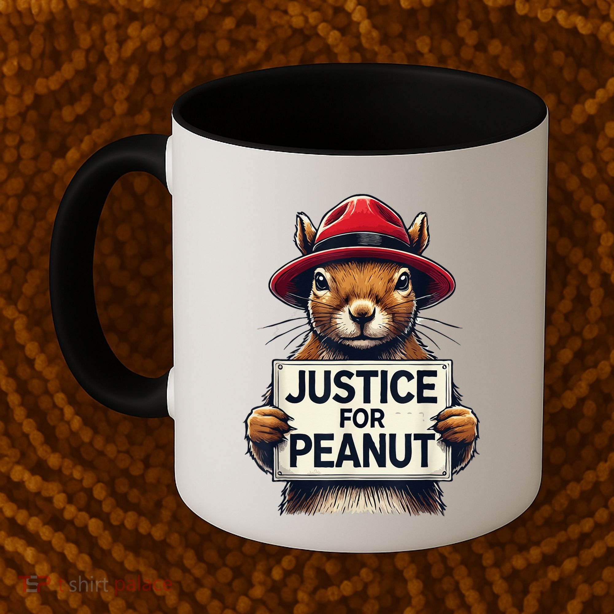 Justice For Peanut The Squirrel Wanted Coffee Mug