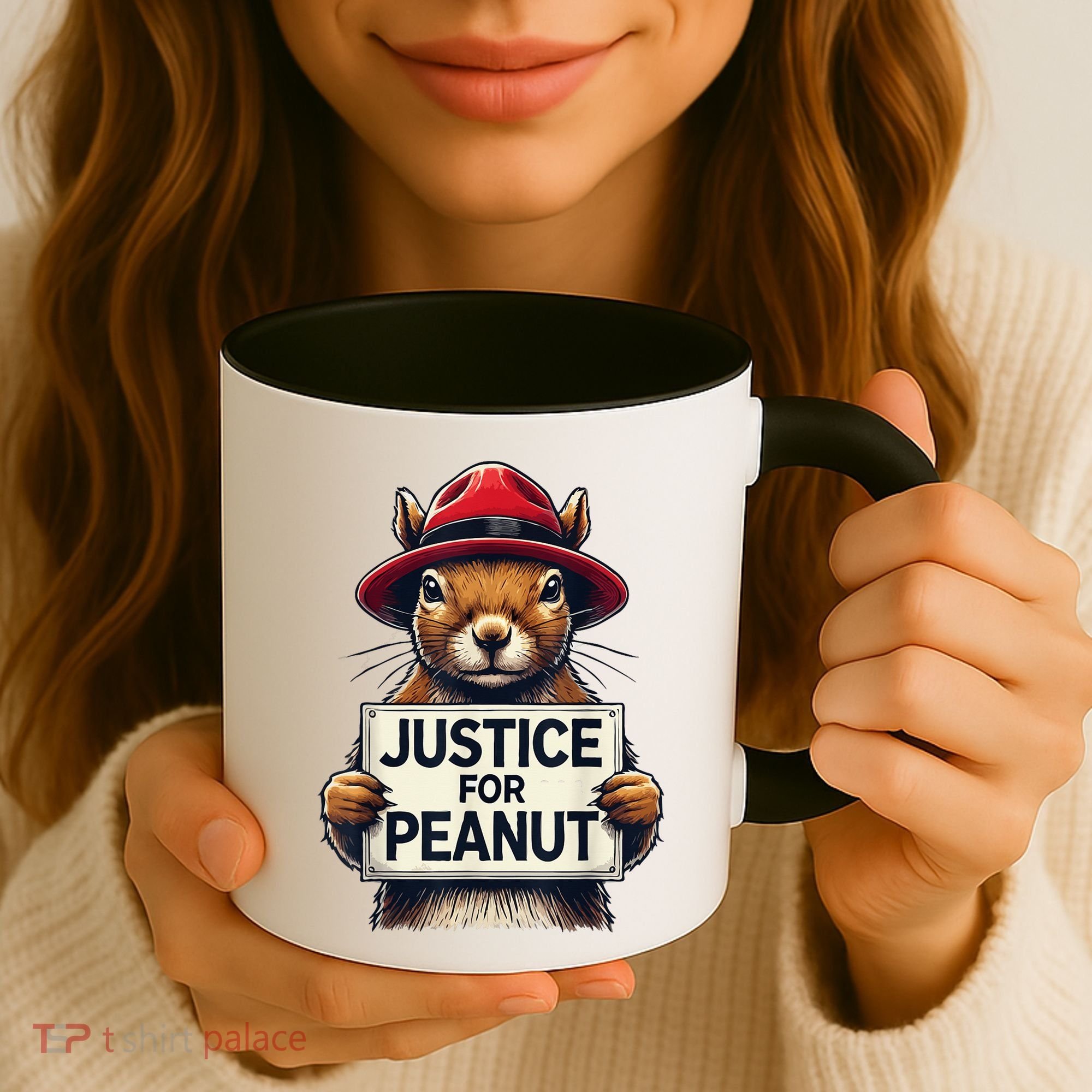 Justice For Peanut The Squirrel Wanted Coffee Mug