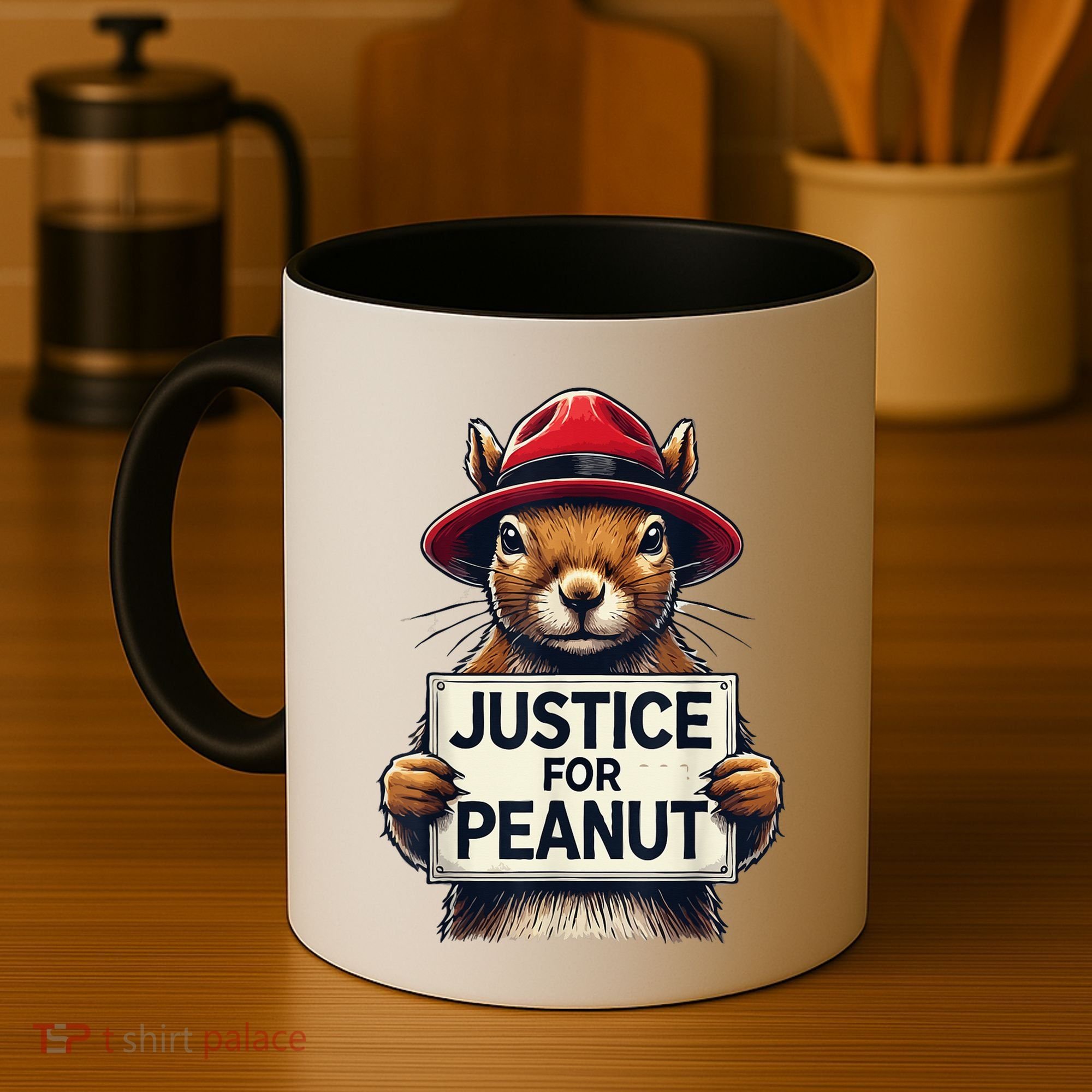 Justice For Peanut The Squirrel Wanted Coffee Mug