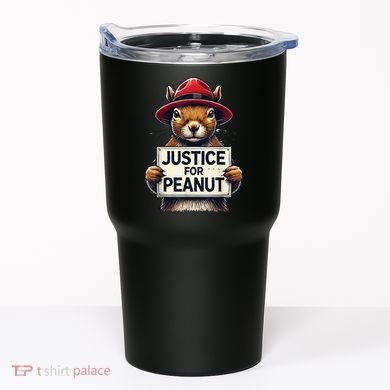 Justice For Peanut The Squirrel Wanted Tumbler