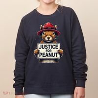 Justice For Peanut The Squirrel Wanted Women's Sweatshirt thumb 0