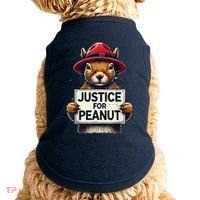 Justice For Peanut The Squirrel Wanted Doggie Tank thumb 0