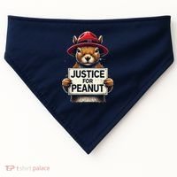 Justice For Peanut The Squirrel Wanted USA-Made Doggie Bandana thumb 0