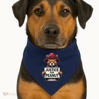 Justice For Peanut The Squirrel Wanted USA-Made Doggie Bandana thumb 1