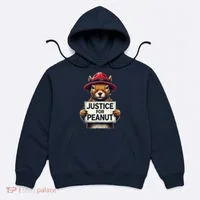 Justice For Peanut The Squirrel Wanted Hoodie thumb 0