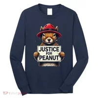 Justice For Peanut The Squirrel Wanted Long Sleeve Shirt thumb 0