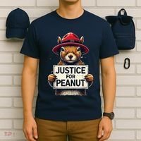 Justice For Peanut The Squirrel Wanted T-Shirt thumb 6