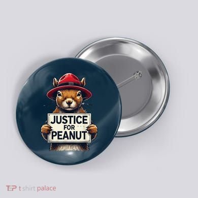 Justice For Peanut The Squirrel Wanted Button