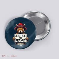 Justice For Peanut The Squirrel Wanted Button thumb 0