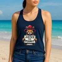 Justice For Peanut The Squirrel Wanted Women's Tank Top thumb 2