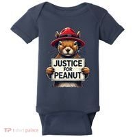Justice For Peanut The Squirrel Wanted Baby Bodysuit thumb 0