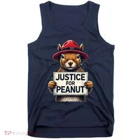 Justice For Peanut The Squirrel Wanted Tank Top thumb 0