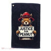 Justice For Peanut The Squirrel Wanted Golf Towel thumb 0
