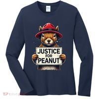 Justice For Peanut The Squirrel Wanted Women's Long Sleeve Shirt thumb 0