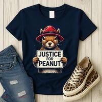 Justice For Peanut The Squirrel Wanted Women's T-Shirt thumb 3