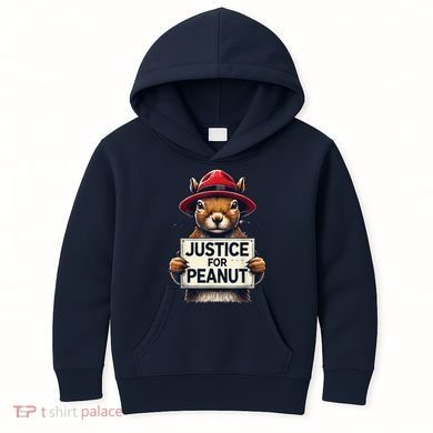 Justice For Peanut The Squirrel Wanted Kids Hoodie
