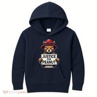 Justice For Peanut The Squirrel Wanted Kids Hoodie thumb 0