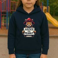 Justice For Peanut The Squirrel Wanted Kids Hoodie thumb 3