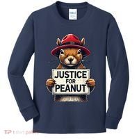 Justice For Peanut The Squirrel Wanted Kids Long Sleeve Shirt thumb 0