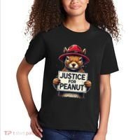 Justice For Peanut The Squirrel Wanted Kids T-Shirt thumb 2