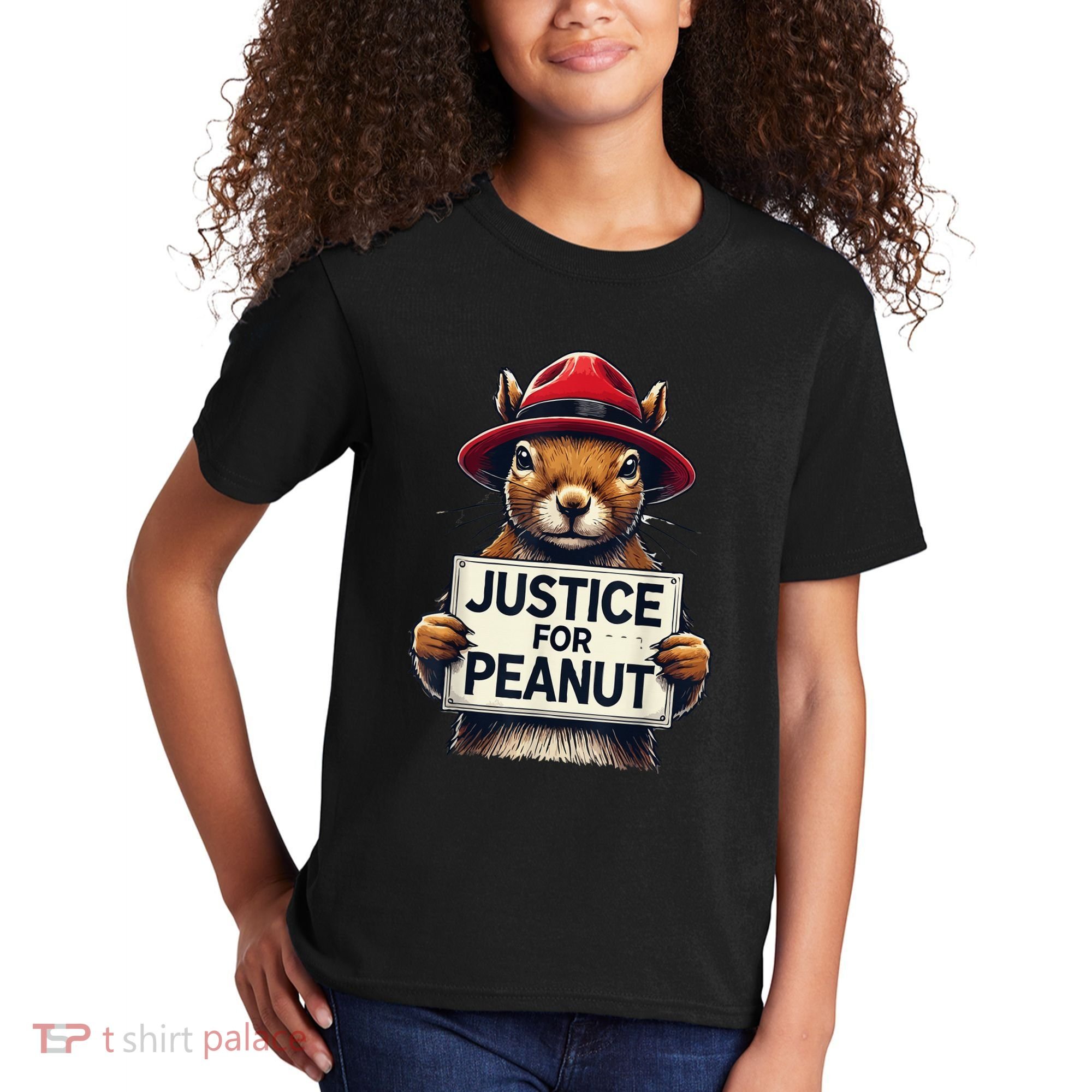 Justice For Peanut The Squirrel Wanted Kids T-Shirt
