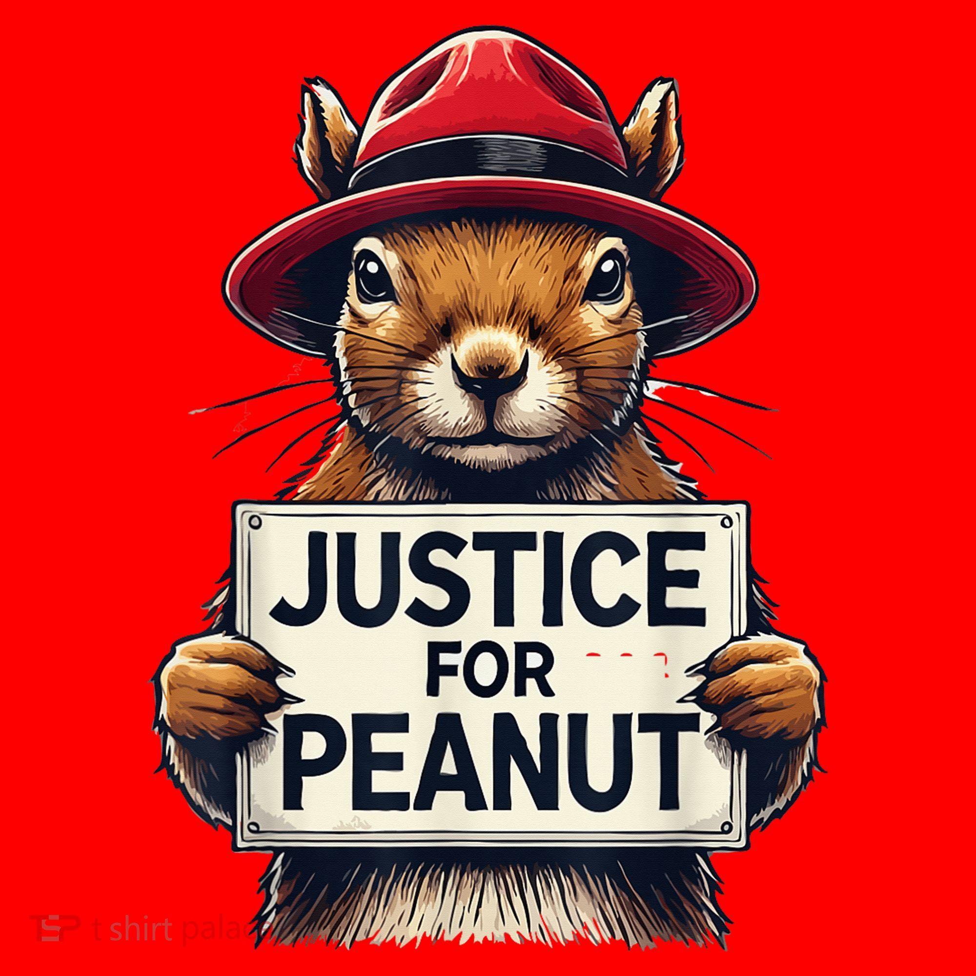 Justice For Peanut The Squirrel Wanted Santa Hat