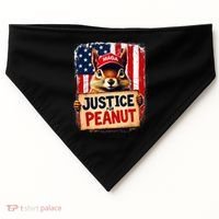 Justice For Peanut The Squirrel Peanut Squirrel Maga USA-Made Doggie Bandana thumb 0
