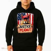 Justice For Peanut The Squirrel Peanut Squirrel Maga Hoodie thumb 2
