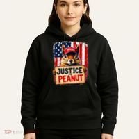 Justice For Peanut The Squirrel Peanut Squirrel Maga Hoodie thumb 5