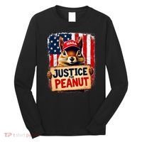 Justice For Peanut The Squirrel Peanut Squirrel Maga Long Sleeve Shirt thumb 0