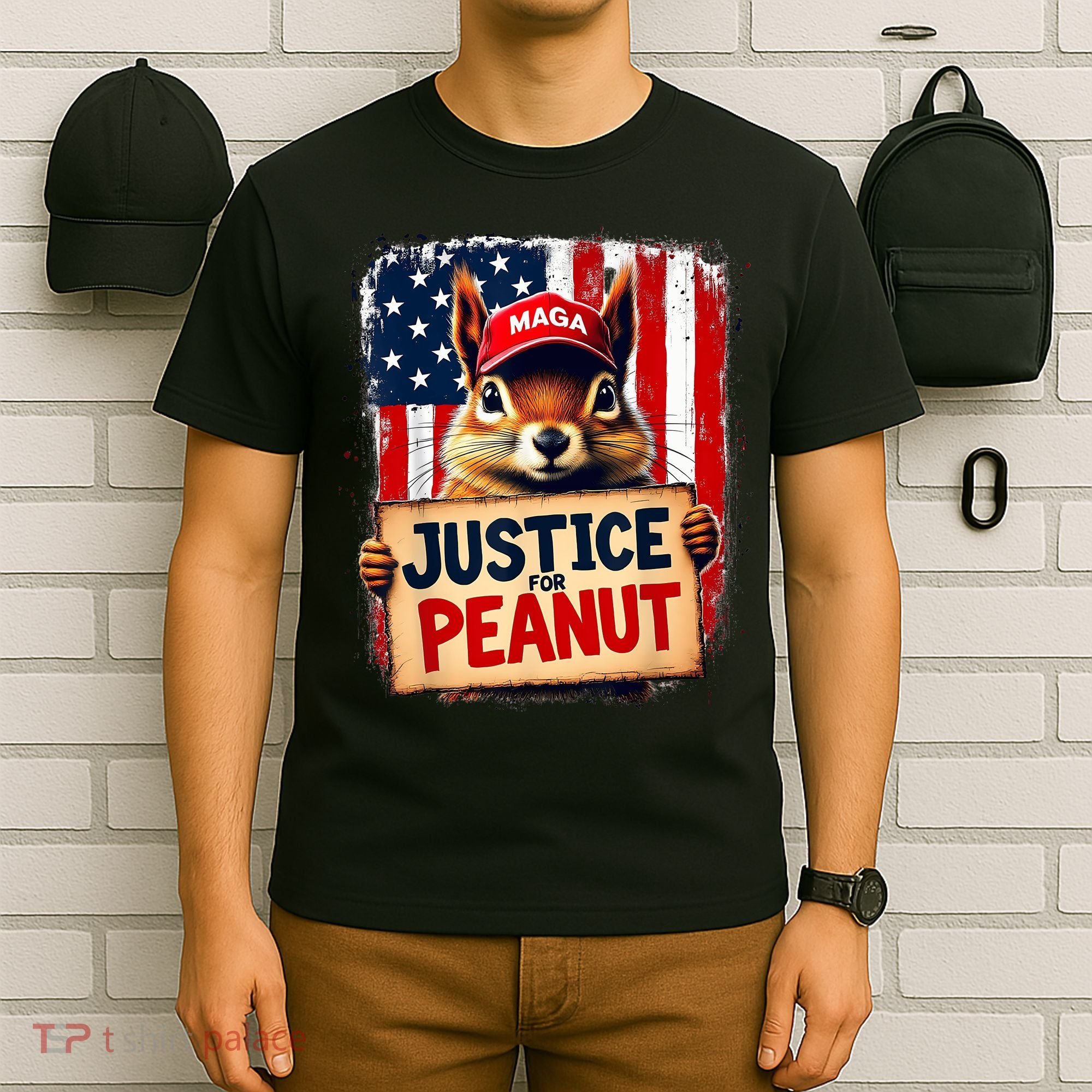 Justice For Peanut The Squirrel Peanut Squirrel Maga T-Shirt