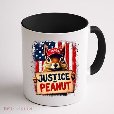 Justice For Peanut The Squirrel Peanut Squirrel Maga Coffee Mug back