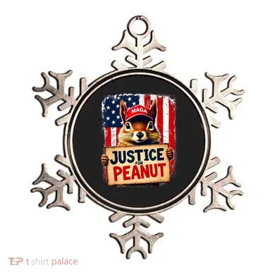Justice For Peanut The Squirrel Peanut Squirrel Maga Ornament