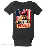 Justice For Peanut The Squirrel Peanut Squirrel Maga Baby Bodysuit thumb 0