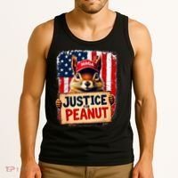 Justice For Peanut The Squirrel Peanut Squirrel Maga Tank Top thumb 3
