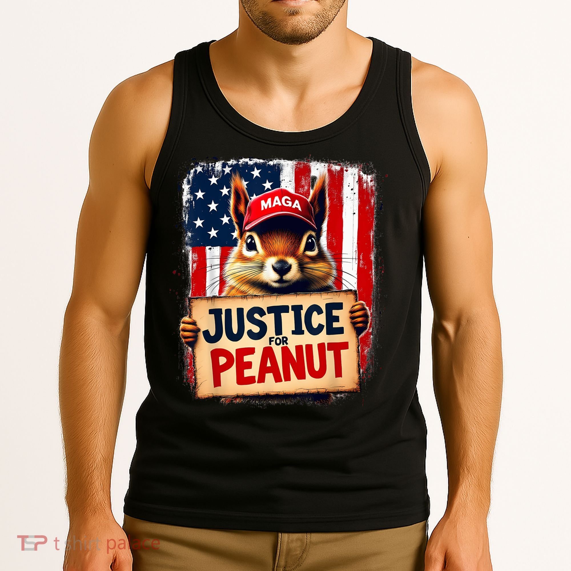 Justice For Peanut The Squirrel Peanut Squirrel Maga Tank Top