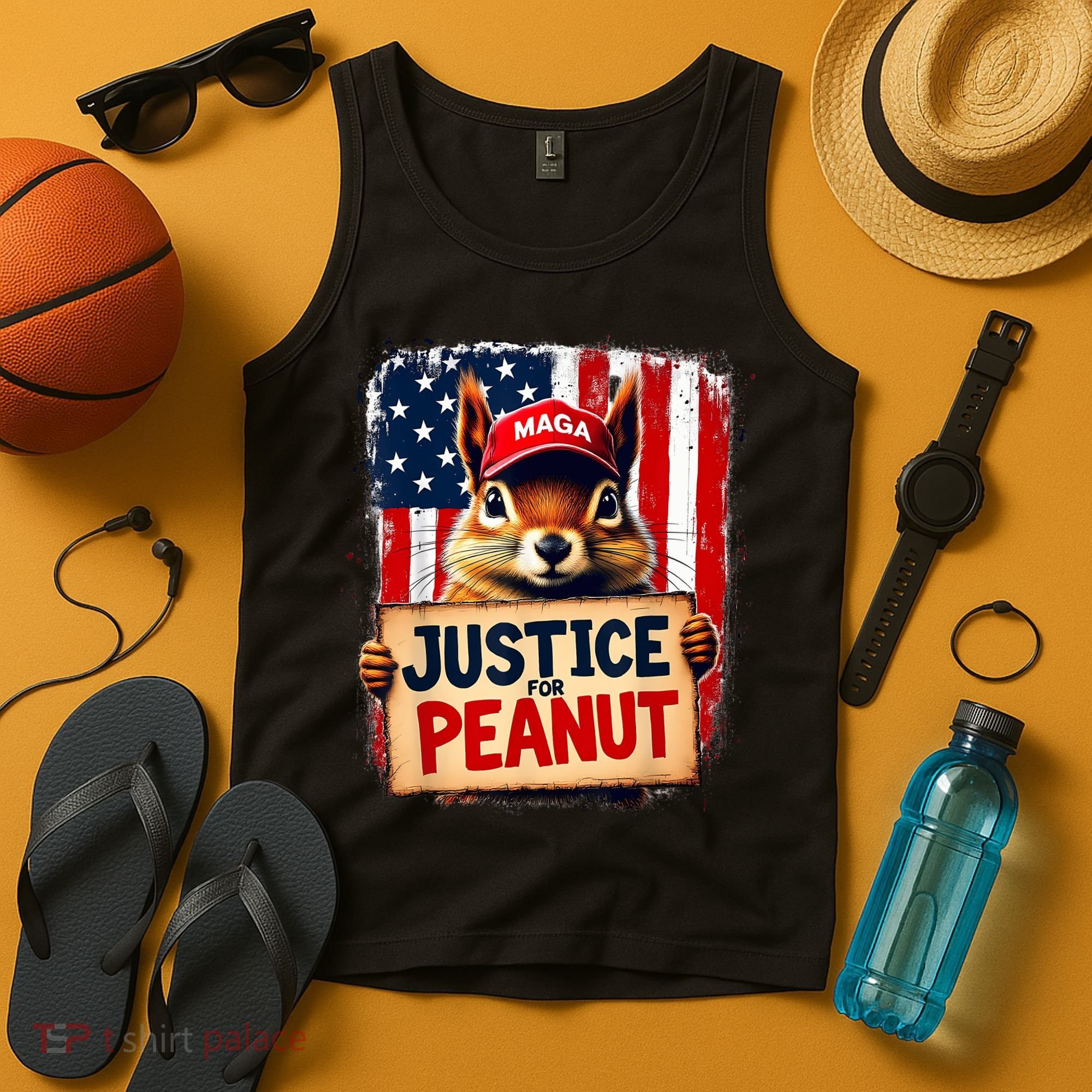 Justice For Peanut The Squirrel Peanut Squirrel Maga Tank Top