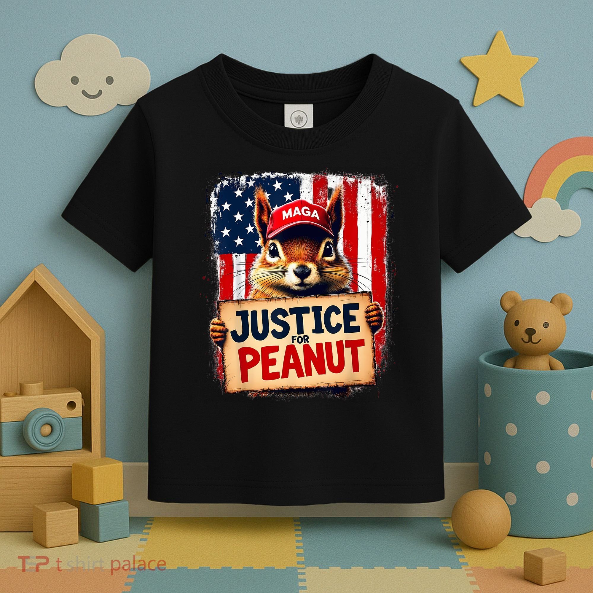 Justice For Peanut The Squirrel Peanut Squirrel Maga Toddler T-Shirt