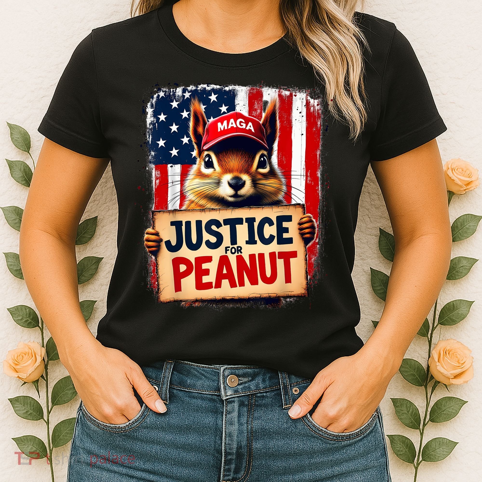 Justice For Peanut The Squirrel Peanut Squirrel Maga Women's T-Shirt