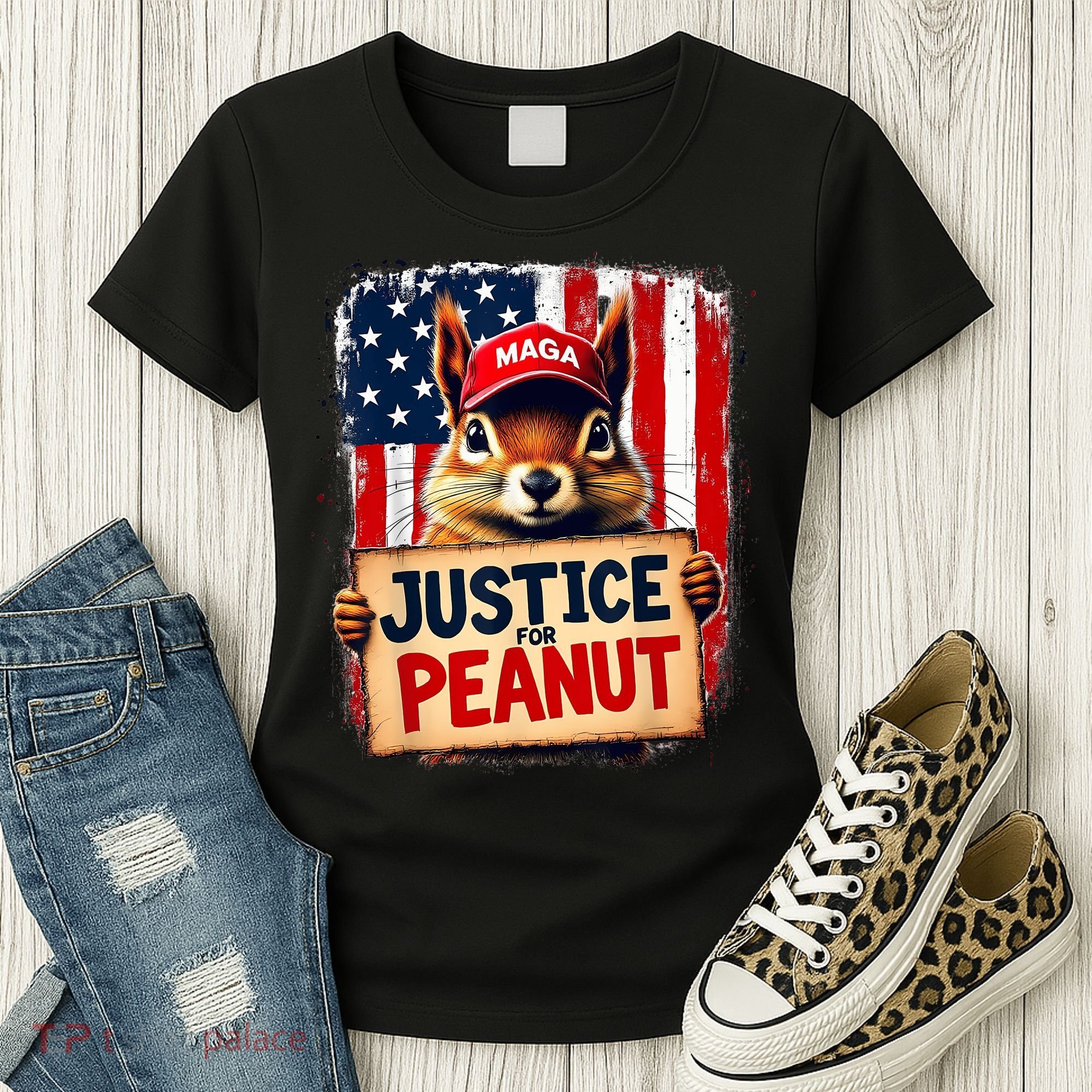 Justice For Peanut The Squirrel Peanut Squirrel Maga Women's T-Shirt