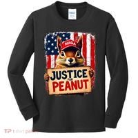 Justice For Peanut The Squirrel Peanut Squirrel Maga Kids Long Sleeve Shirt thumb 0